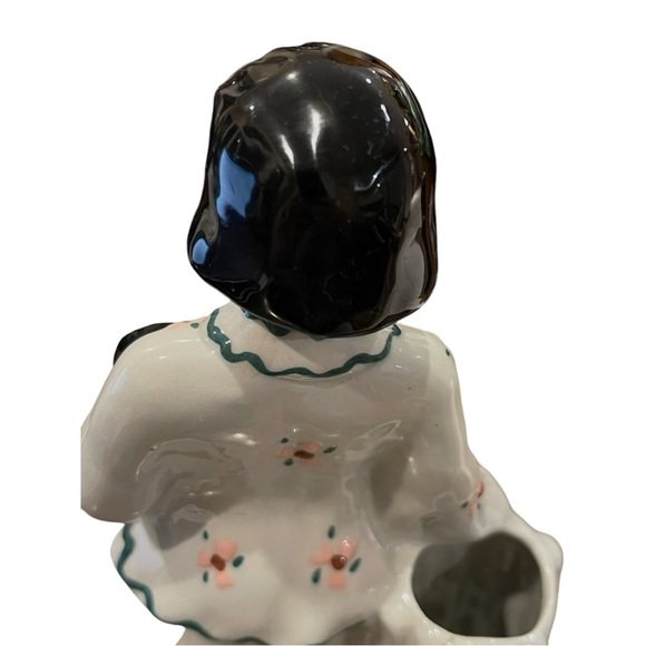 1950’s Asian Girl Holding Doll Figurine from Florence Ceramics of Napa Valley - Picture 12 of 15